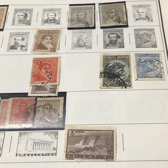 ARGENTINA, AUSTRALIA & AUSTRIA vintage postage stamps .. 3 Countries,(8 pages ) - Picture 3 of 12